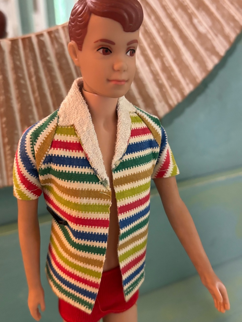 Vintage 1962 Allan Doll with Original Outfit & Stand